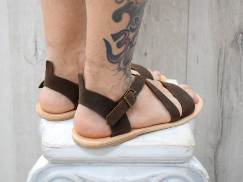 Men's Greek style Leather Sandals