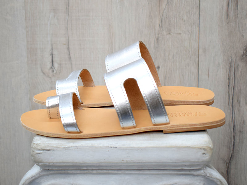 Leather Slides Sandals for Men