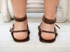 Barefoot Earthing Grounding leather sandals