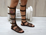 Men's Gladiator Leather Sandals - Halloween Costumes