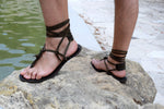 Chux 2XT Leather Barefoot Sandals Men's Foot Jewelry Soleless New Model